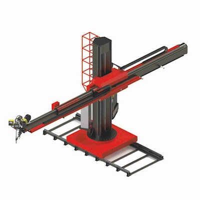 Column Boom with Telescopic Boom